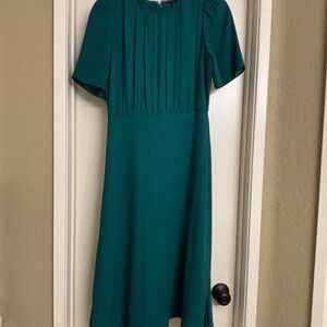 Ann Taylor Teal Midi Dress